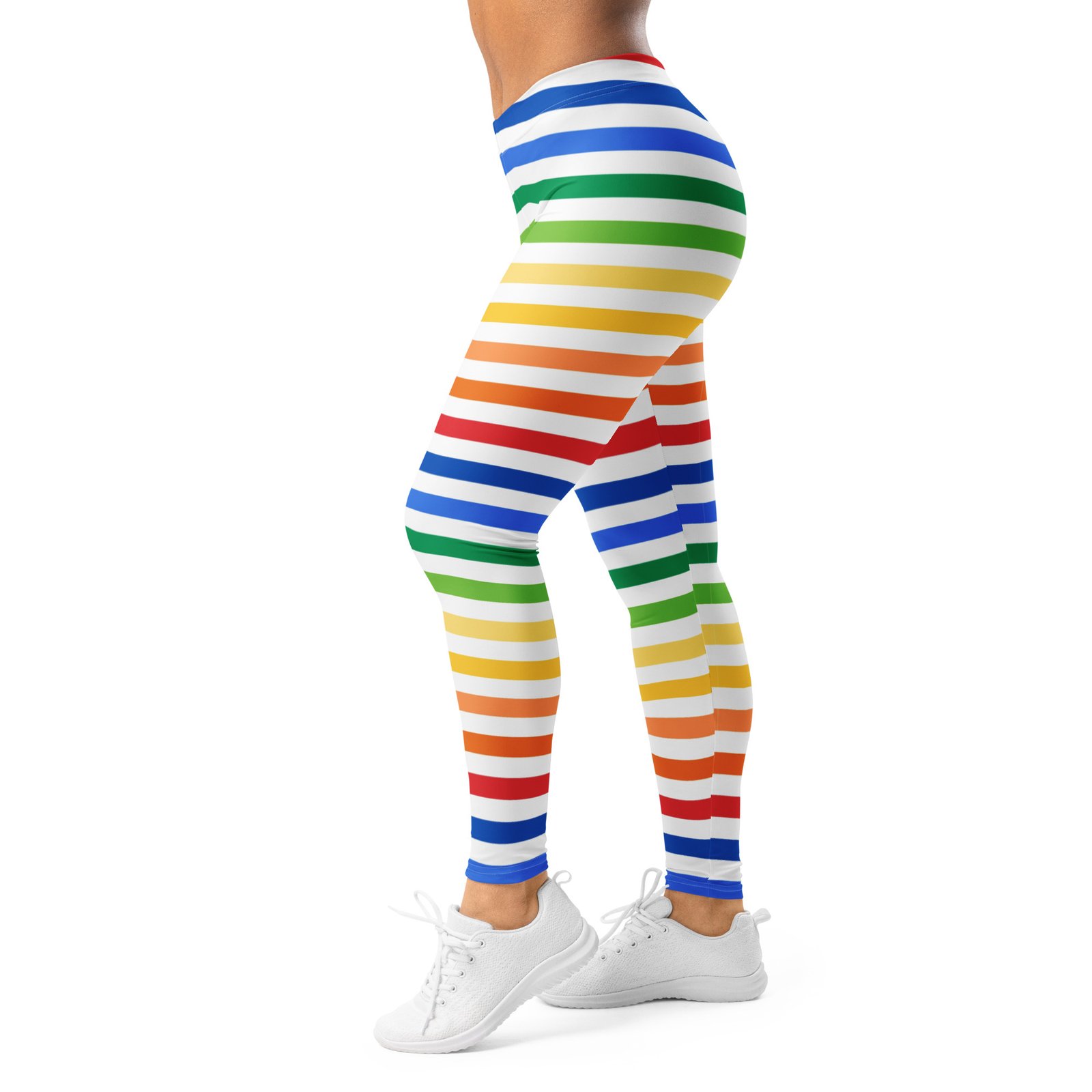 Rainbow Stripe Leggings Colorful Yoga Pants Rainbow Stripe Leggings Colorful Yoga Pants