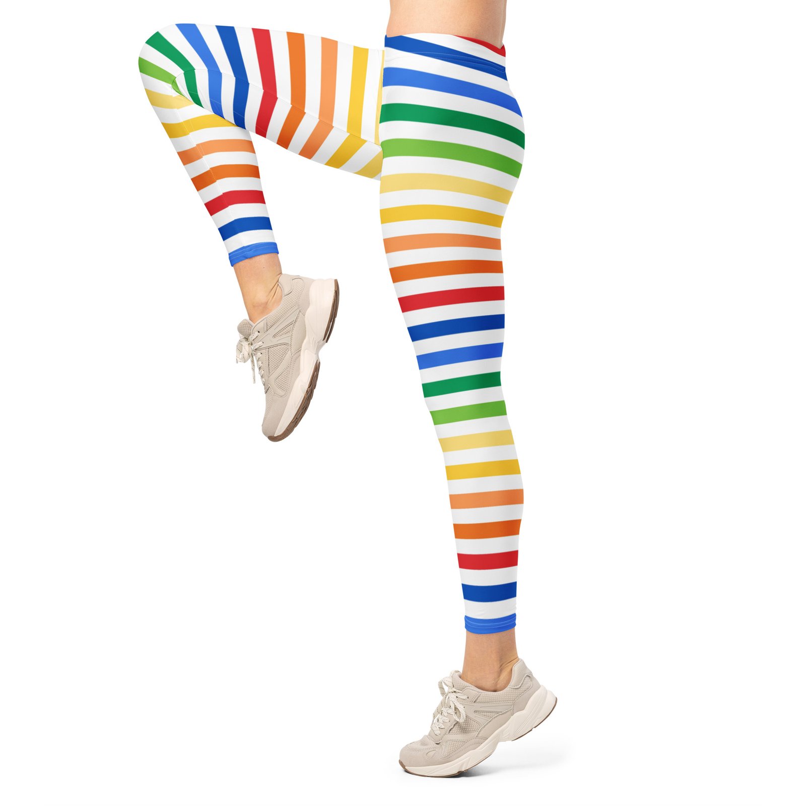 Rainbow Stripe Leggings Colorful Yoga Pants Rainbow Stripe Leggings Colorful Yoga Pants