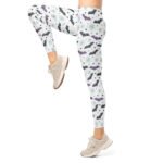Cute Halloween Bat Leggings Spooky Spiderweb Yoga Pants