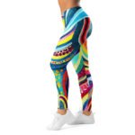 Psychedelic Abstract Leggings Vibrant Yoga Pants