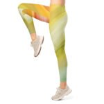 Pastel Wave Leggings Soft Gradient Yoga Pants
