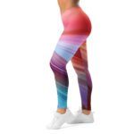 Colorful Gradient Leggings Smooth Wave Yoga Pants