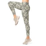 Baroque Pattern Leggings Vintage Ornate Yoga Pants