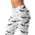 Cute Halloween Bat Leggings Spooky Spiderweb Yoga Pants