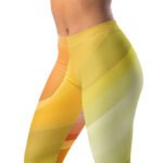 Pastel Wave Leggings Soft Gradient Yoga Pants