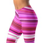 Pink Swirl Leggings Vibrant Abstract Yoga Pants