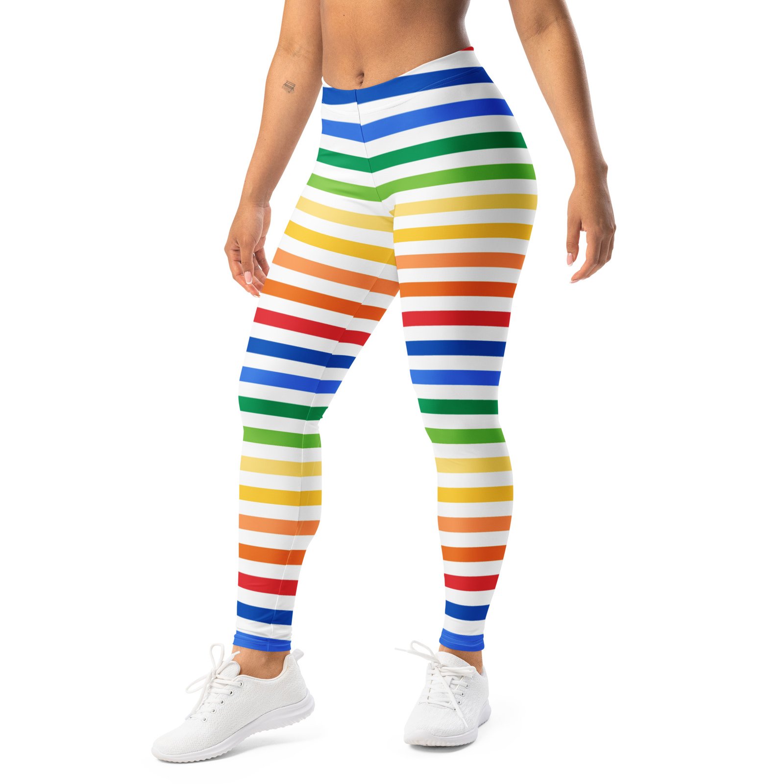 Rainbow Stripe Leggings Colorful Yoga Pants Rainbow Stripe Leggings Colorful Yoga Pants