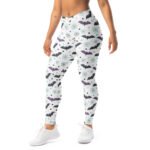 Cute Halloween Bat Leggings Spooky Spiderweb Yoga Pants