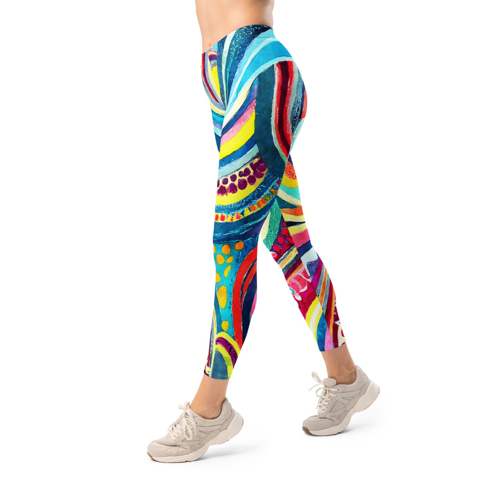 Psychedelic Abstract Leggings Vibrant Yoga Pants Psychedelic Abstract Leggings Vibrant Yoga Pants
