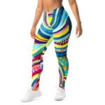 Psychedelic Abstract Leggings Vibrant Yoga Pants