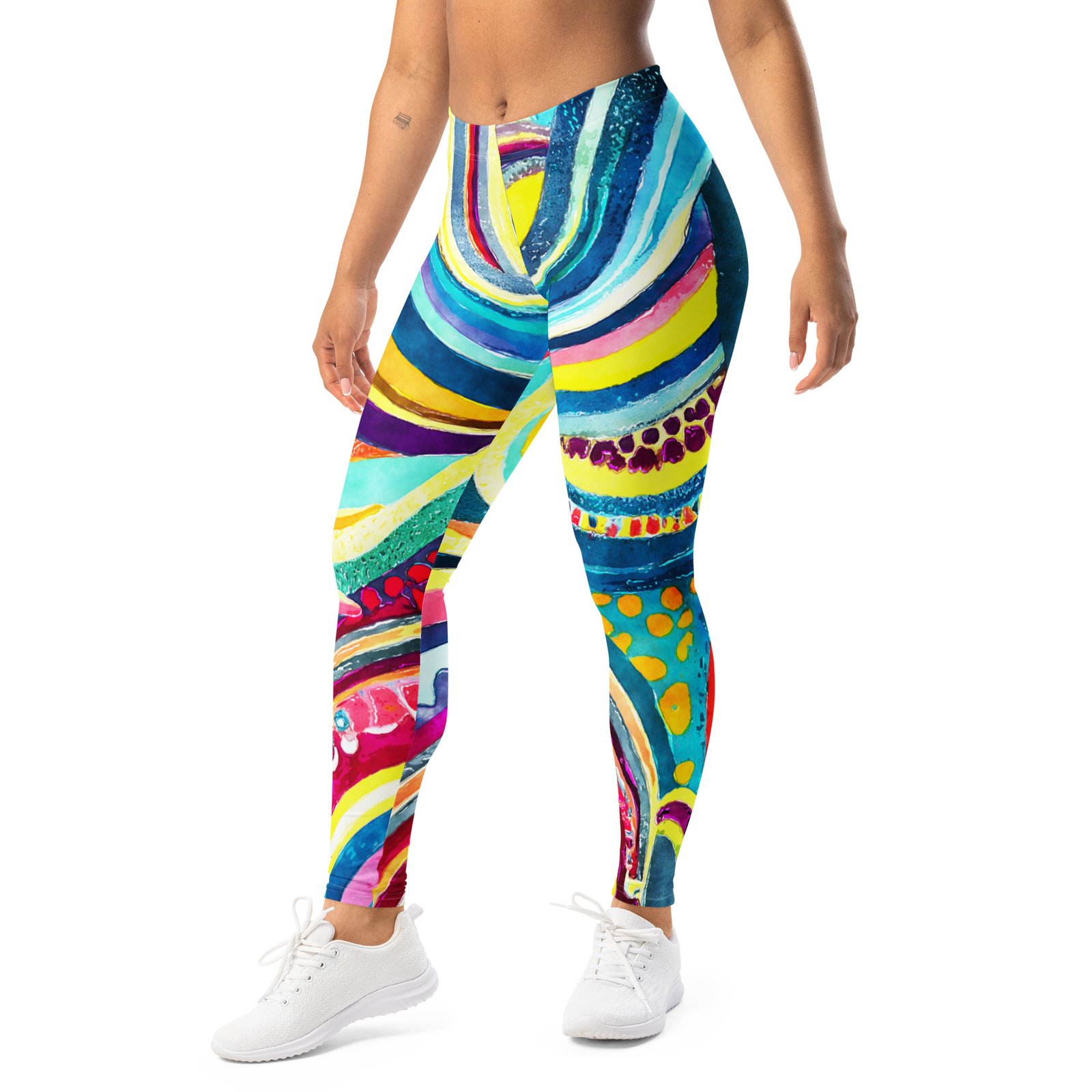 Psychedelic Abstract Leggings Vibrant Yoga Pants Psychedelic Abstract Leggings Vibrant Yoga Pants