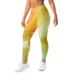 Pastel Wave Leggings Soft Gradient Yoga Pants
