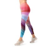 Colorful Gradient Leggings Smooth Wave Yoga Pants