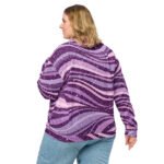 Purple Glitter Wave Bomber Jacket Sparkly Fashion