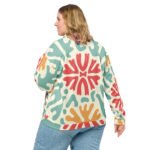 Retro Abstract Bomber Jacket Vintage 70s Pattern Coat