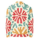 Retro Abstract Bomber Jacket Vintage 70s Pattern Coat