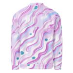 Pastel Swirl Bomber Jacket Dreamy Pink Purple Coat