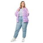 Pastel Glitter Wave Bomber Jacket Sparkly Fashion