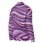 Purple Glitter Wave Bomber Jacket Sparkly Fashion