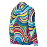 Psychedelic Abstract Bomber Jacket Vibrant Art Coat