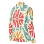 Retro Abstract Bomber Jacket Vintage 70s Pattern Coat