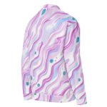 Pastel Swirl Bomber Jacket Dreamy Pink Purple Coat