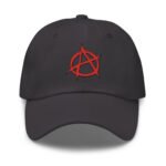 Anarchy Symbol Baseball Hat Punk Rock Embroidered Cap