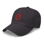 Anarchy Symbol Baseball Hat Punk Rock Embroidered Cap