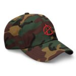 Anarchy Symbol Baseball Hat Punk Rock Embroidered Cap