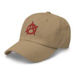 Anarchy Symbol Baseball Hat Punk Rock Embroidered Cap