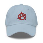 Anarchy Symbol Baseball Hat Punk Rock Embroidered Cap