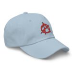 Anarchy Symbol Baseball Hat Punk Rock Embroidered Cap