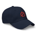 Anarchy Symbol Baseball Hat Punk Rock Embroidered Cap