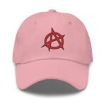 Anarchy Symbol Baseball Hat Punk Rock Embroidered Cap
