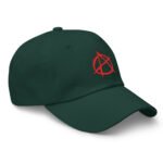 Anarchy Symbol Baseball Hat Punk Rock Embroidered Cap