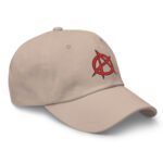 Anarchy Symbol Baseball Hat Punk Rock Embroidered Cap