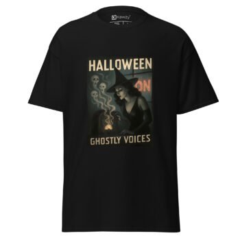 Halloween Ghostly Voices T Shirt Vintage Witch Radio
