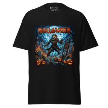Home 22 Halloween Iron Maiden T Shirt Heavy Metal Zombie Tee