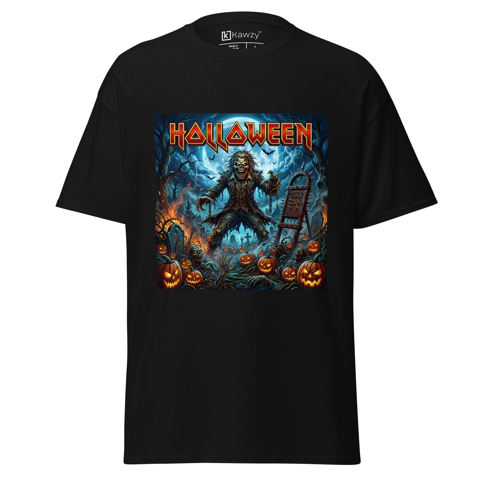 Halloween Iron Maiden T Shirt Heavy Metal Zombie Tee Halloween Iron Maiden T Shirt Heavy Metal Zombie Tee