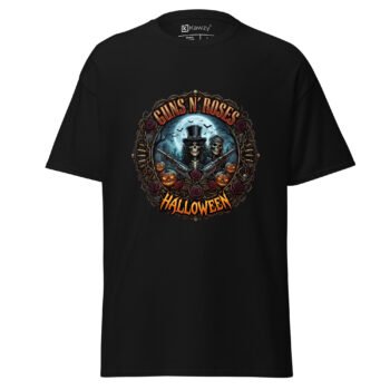 Home 18 Guns N Roses Halloween Shirt Spooky Rock Band Tee