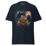 Scary Pumpkin Halloween T Shirt Grim Reaper Design